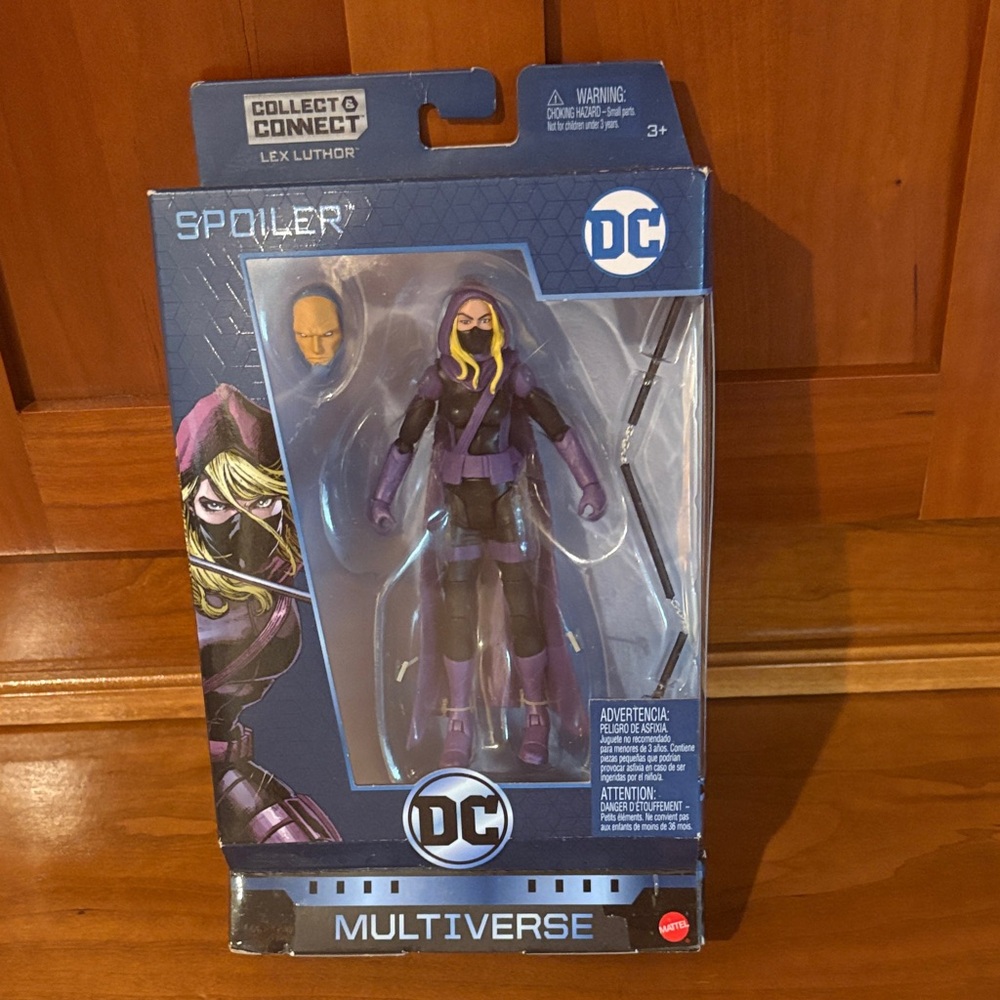 DC Spoiler Action Figure - Purple, Black & Yellow Accents